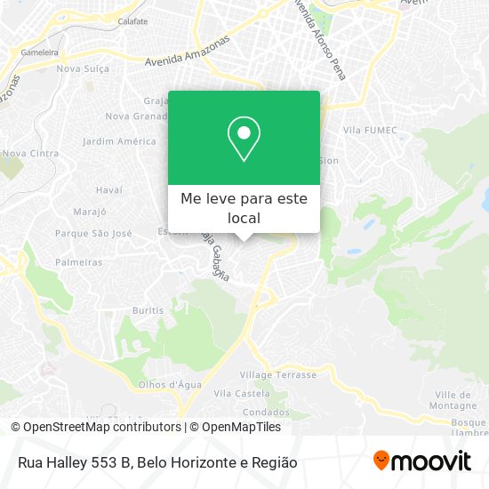Rua Halley 553 B mapa