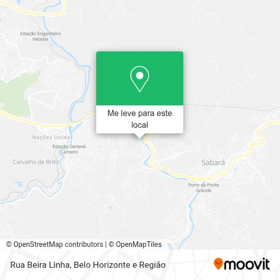 Rua Beira Linha mapa