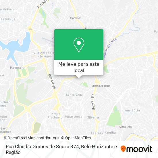 Rua Cláudio Gomes de Souza 374 mapa
