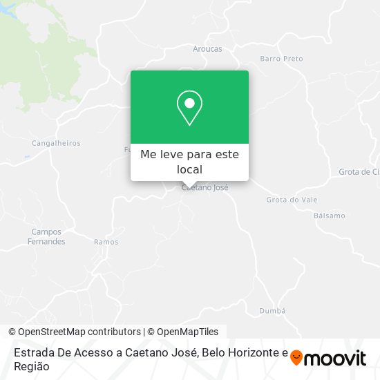 Estrada De Acesso a Caetano José mapa
