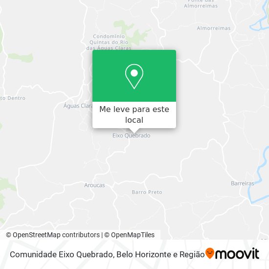 Comunidade Eixo Quebrado mapa