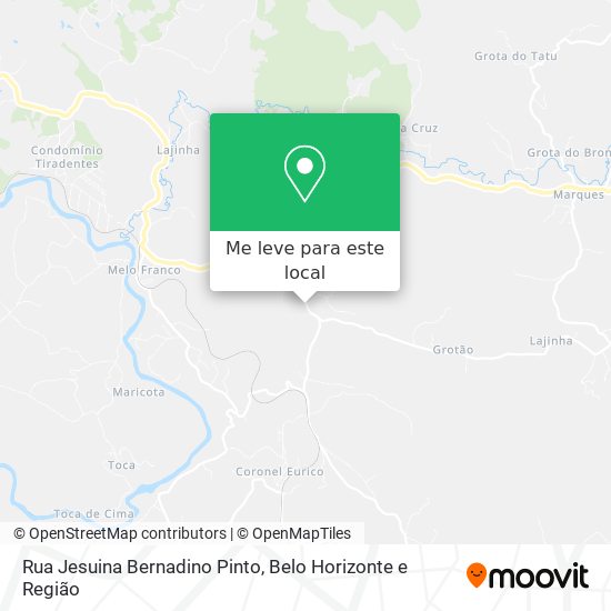 Rua Jesuina Bernadino Pinto mapa