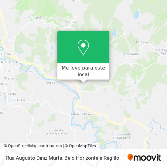 Rua Augusto Diniz Murta mapa