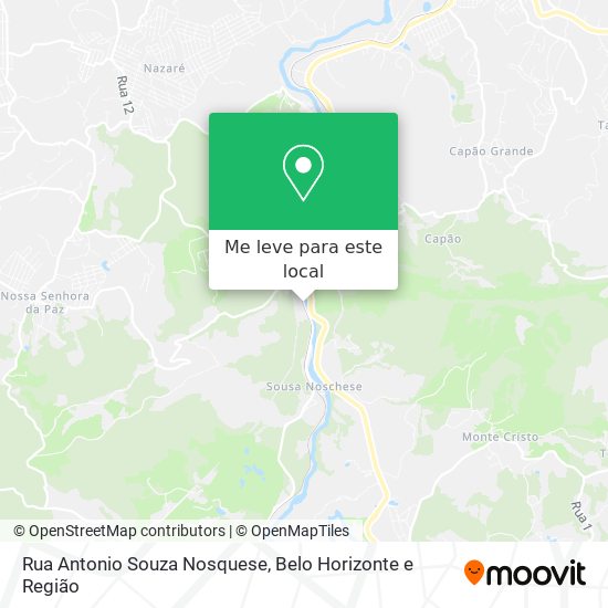 Rua Antonio Souza Nosquese mapa