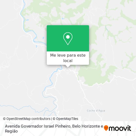 Avenida Governador Israel Pinheiro mapa
