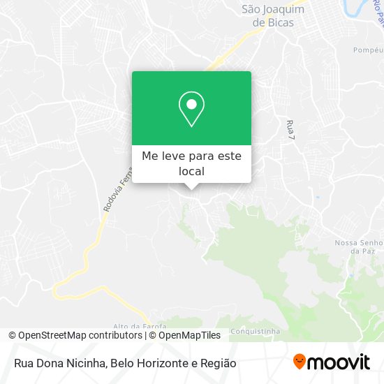 Rua Dona Nicinha mapa
