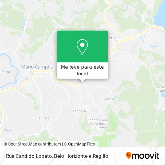 Rua Candido Lobato mapa