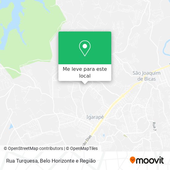 Rua Turquesa mapa