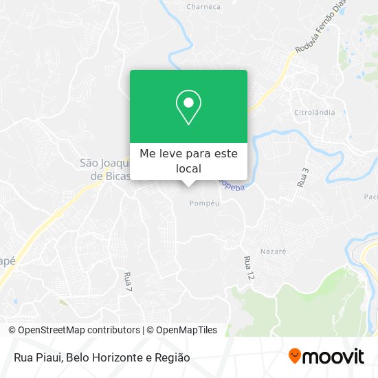 Rua Piaui mapa