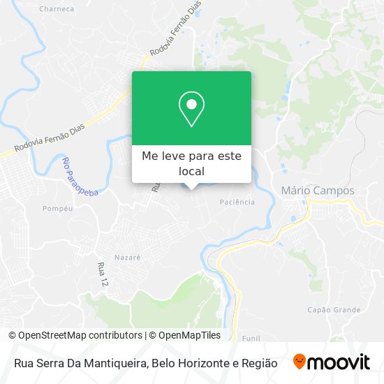 Rua Serra Da Mantiqueira mapa