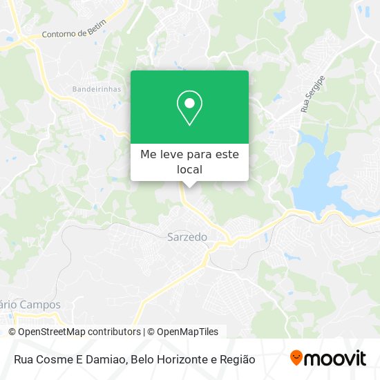 Rua Cosme E Damiao mapa