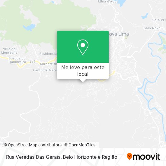 Rua Veredas Das Gerais mapa