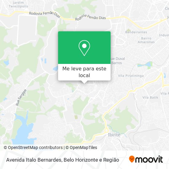 Avenida Italo Bernardes mapa
