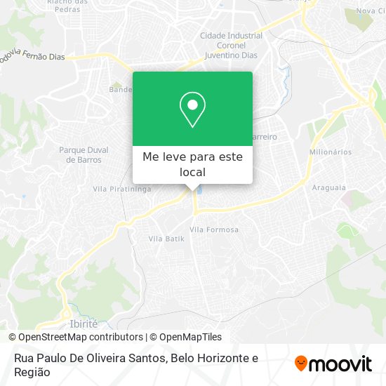 Rua Paulo De Oliveira Santos mapa