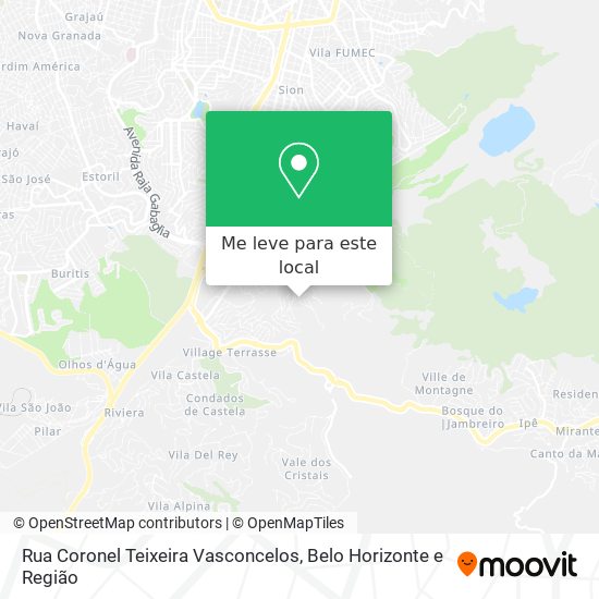 Rua Coronel Teixeira Vasconcelos mapa