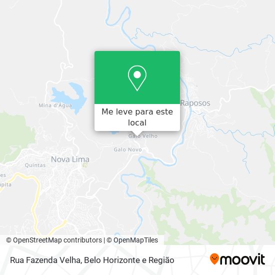 Rua Fazenda Velha mapa