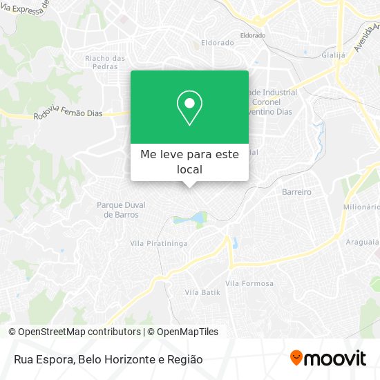 Rua Espora mapa