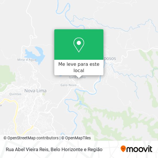 Rua Abel Vieira Reis mapa
