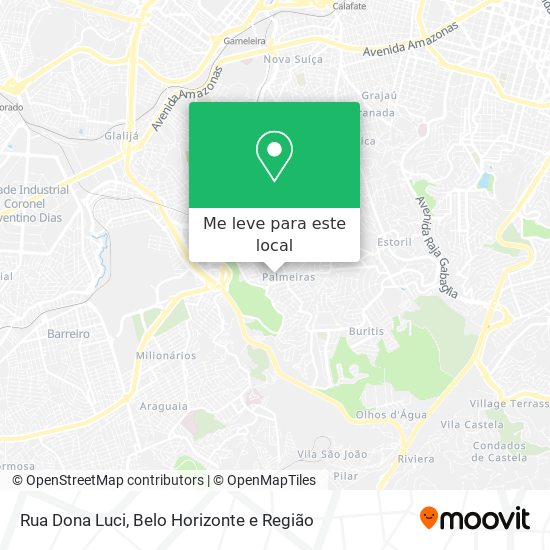 Rua Dona Luci mapa