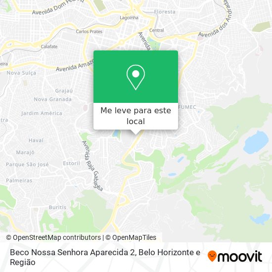 Beco Nossa Senhora Aparecida 2 mapa