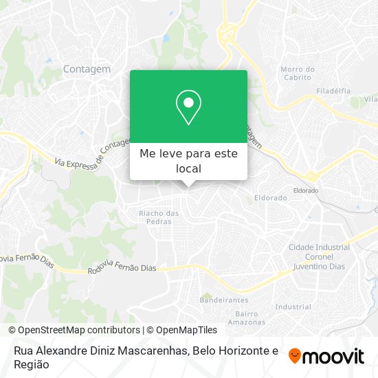 Rua Alexandre Diniz Mascarenhas mapa