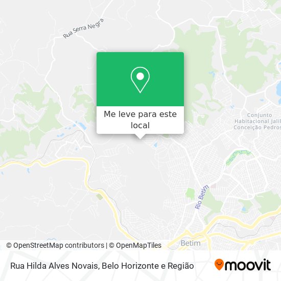 Rua Hilda Alves Novais mapa