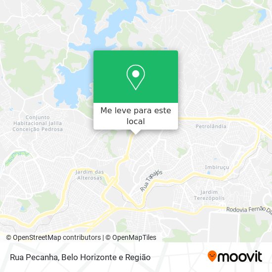 Rua Pecanha mapa