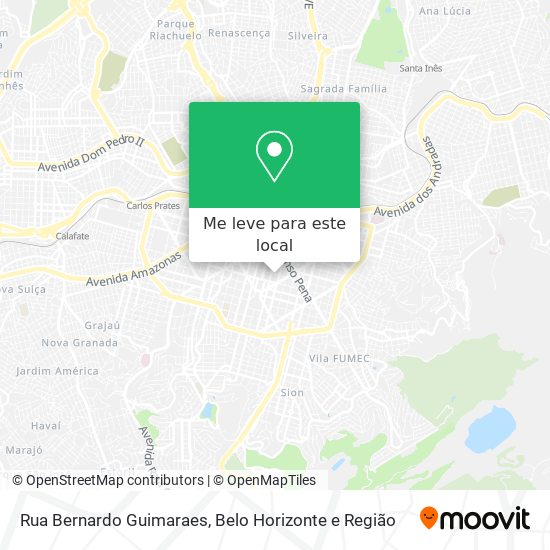 Rua Bernardo Guimaraes mapa