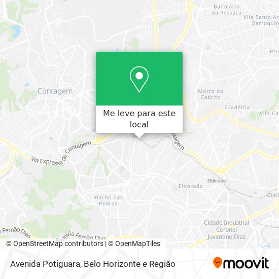 Avenida Potiguara mapa