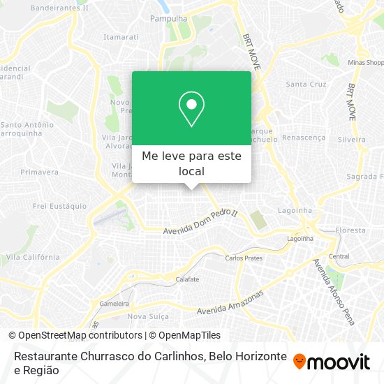 Restaurante Churrasco do Carlinhos mapa