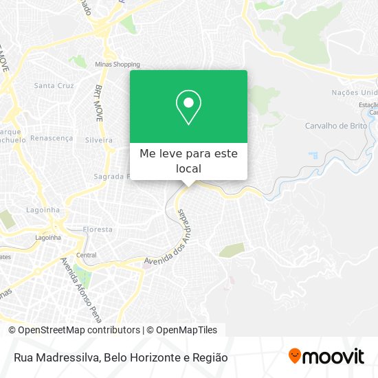 Rua Madressilva mapa