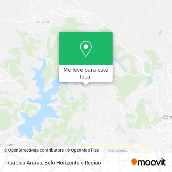 Rua Das Araras mapa