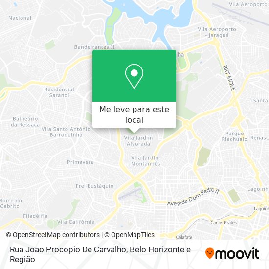 Rua Joao Procopio De Carvalho mapa