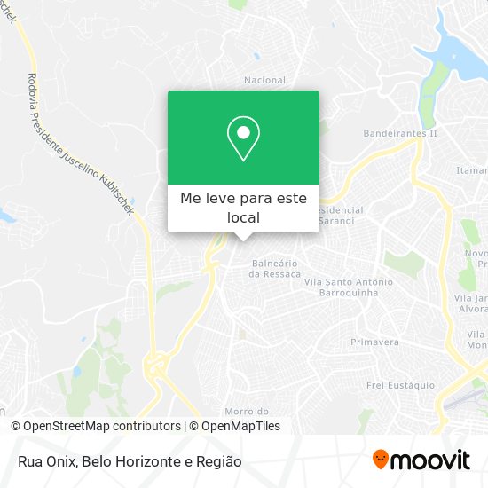 Rua Onix mapa