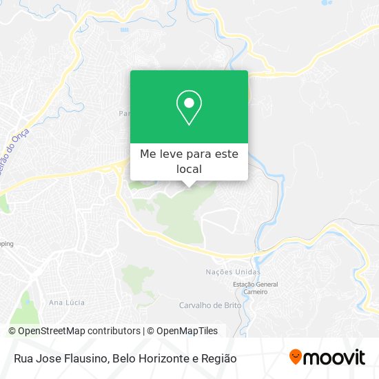 Rua Jose Flausino mapa