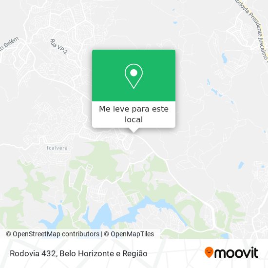 Rodovia 432 mapa