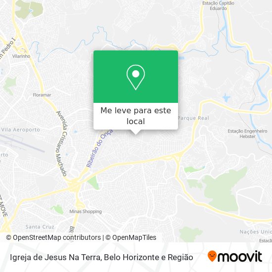 Igreja de Jesus Na Terra mapa