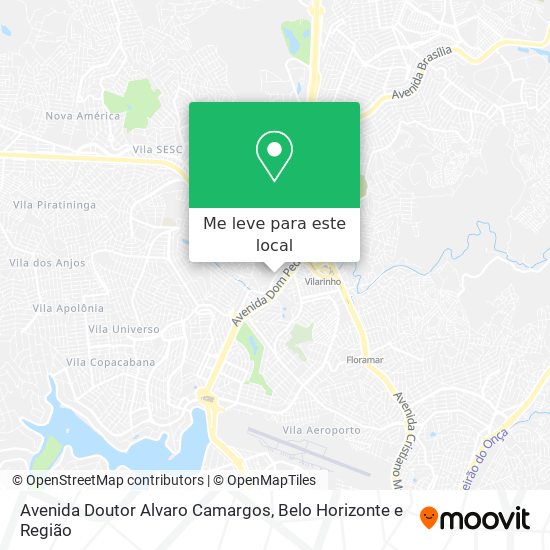 Avenida Doutor Alvaro Camargos mapa
