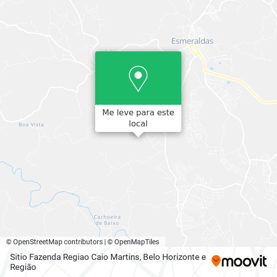 Sitio Fazenda Regiao Caio Martins mapa