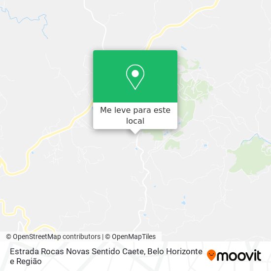 Estrada Rocas Novas Sentido Caete mapa