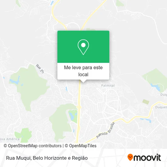 Rua Muqui mapa