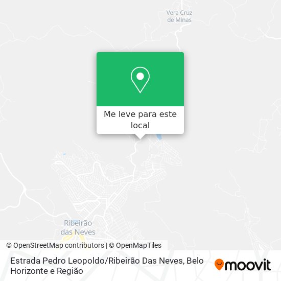 Estrada Pedro Leopoldo / Ribeirão Das Neves mapa