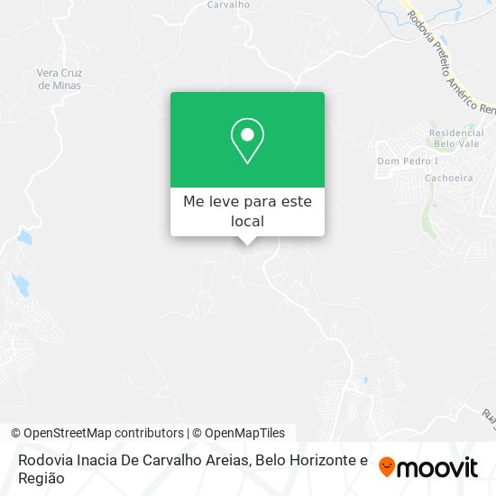 Rodovia Inacia De Carvalho Areias mapa