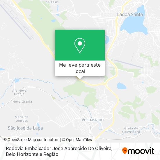 Rodovia Embaixador José Aparecido De Oliveira mapa