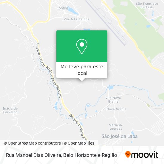 Rua Manoel Dias Oliveira mapa