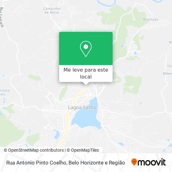 Rua Antonio Pinto Coelho mapa