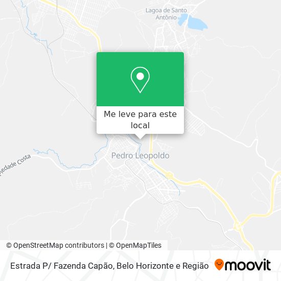 Estrada P/ Fazenda Capão mapa