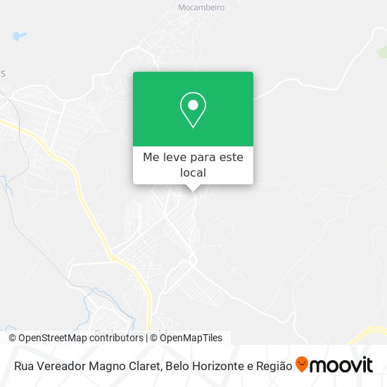 Rua Vereador Magno Claret mapa