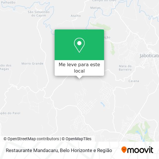 Restaurante Mandacaru mapa