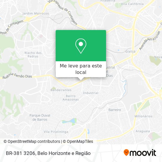 BR-381 3206 mapa